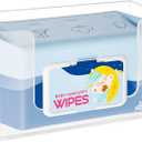 Wet Wipe Holder Wall Mount, Flushable Wipe Dispenser Acrylic for Bathroom Bedroom Kitchen, Clear