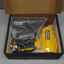 Cordless Leaf Blower for DeWALT 20V Battery,580000RPM Brushless Turbo Jet Blower with 3 Nozzles, Lightweight Handheld Blower for Patio, Lawn, Yard, Leaves, Dust, Garage & Snow Cleaning (No Battery) (Yellow)