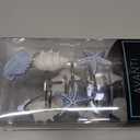 Avanti Linens - Shower Curtain Hooks, Beach Inspired Bathroom Decor, Set of 12 (Abstract Coastal Collection)