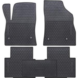 Car Floor Mats Custom Fit for Chevrolet Chevy Cruze 2016 2017 2018 2019 2020 Odorless Washable Rubber Foot Carpet Heavy Duty Anti-Slip All Weather Protection Car Floor Liner-Black