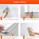 Kitchen Transparent Peel and Stick Contact Paper Easy Clean Waterproof Oil-Proof Kitchen Backsplash Tiles Cabinets Furniture Protection Clear Contact Paper(15.7X394 Inches)