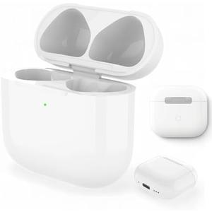 Wireless Charging Case Compatible with AirPods 4, Replacement Charger Case with Bluetooth Pairing Sync Button (to USB-C)