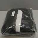 XLHOMO Black Bathroom Sets with Ombre Shower Curtain and Rugs, Waterproof Black Gradient Shower Curtain with Hooks, 2 Pack Non Slip Fluffy Bath Mats with Strong Absorbent for Bathroom Floor & Sink