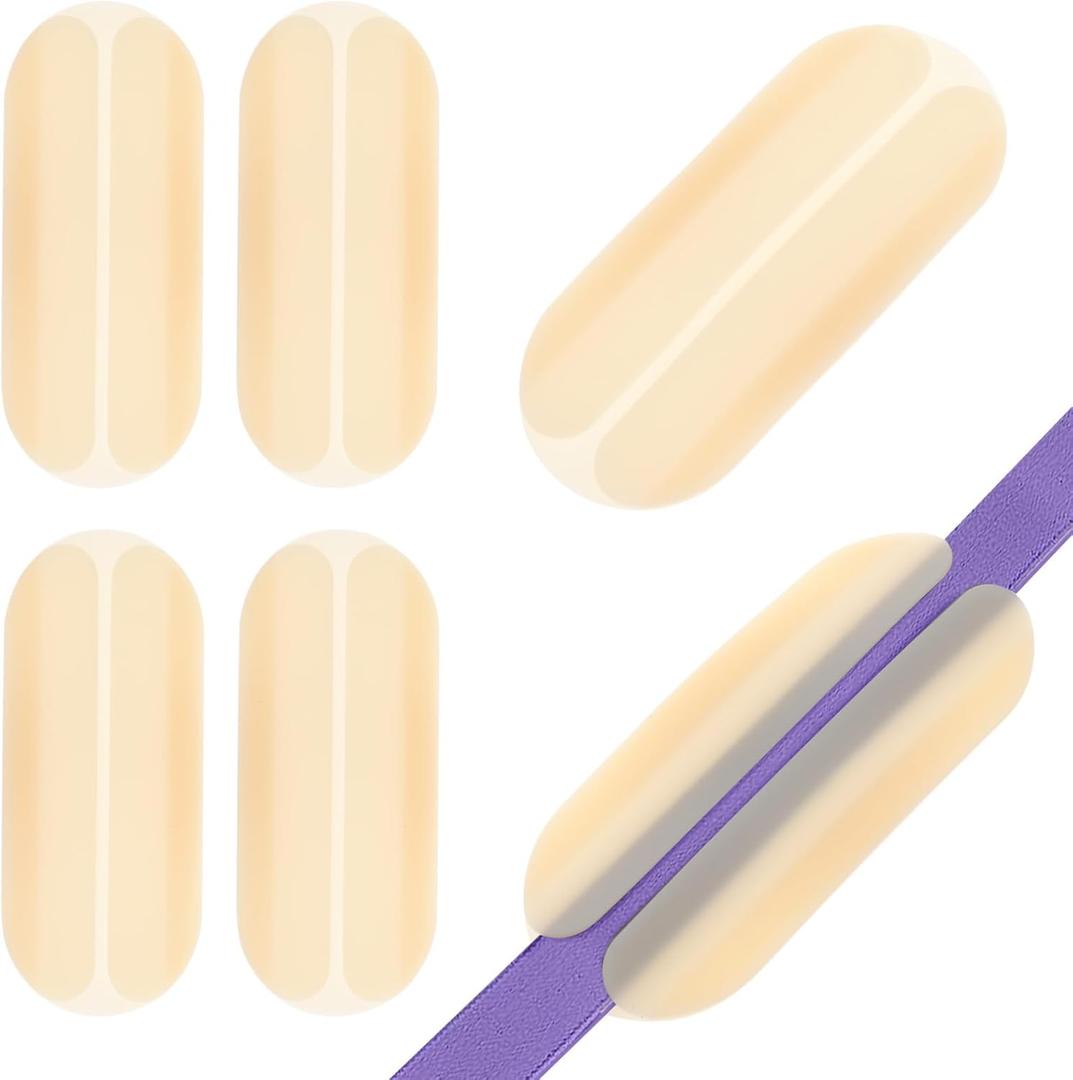 Gatuida 6pcs Bra Strap Pads Mini Soft Silicone Shoulder Pads, Invisible Non-Slip Bra Strap Cushions Holders for Women (Beige)