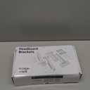 Headboard Brackets for Metal Bed Frame Adjustable Brackets for Headboard with Footboard Extension Kit Fit Twin Full Queen King 2 Pack Matte Black