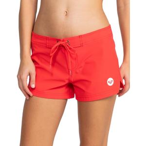 Roxy Women's Board Shorts - Quick Dry Bathing Suit Shorts, 2" Inseam - Swimsuit Bottoms Red M