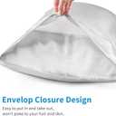 2 Pack Satin Pillow Cases, Similar to Silk Pillowcases Standard Set of 2, Health, Smooth, Beauty Sleep, Soft Breathable Cooling Satin Pillow Covers for Women Men (Silver)