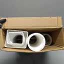 3 pack Flexible Rain Gutter Downspout Extensions,Drain Downspout Extender,Gutter Extension Flexible,Down Spout Drain Extension Pipes,Extendable from 21 to 60 Inches (3pcs white)