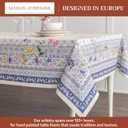 Maison d' Hermine Table Cloth Rectangle Table 100% Cotton 70 x 140 Inches Tablecloth Reusable Decorative for Dining Kitchen Room Farmhouse Home Gifts for Mothers Day Spring Summer - Faience