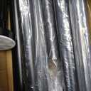 Tension Curtain Rod，40-166IN(3.33-13.83Ft) 2PCS One-Click Fast Extension Rod Easy to Install Black Long Outdoor Curtain Rods No Drilling Never Rust