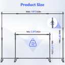 Adjustable Photo Backdrop Banner Stand, 10 X 8ft Step and Repeat Stand with Telescopic Tube for Trade Show, Photography Back Drop Background Frame for Party, Wedding, Display, Photo Booth