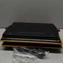 Food Warmers for Parties Buffet, 47"x12" Assemblable Stackable Electric Warming Tray with 8-Level Temperature Adjustment and 8-Hour Timer, Upgraded Desktop-Protecting Food Warming Mat (Black&Gold)