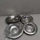 Chrome Range Drip Pans compatible with GE, Hotpoint and Kenmore Electric Stove - Replacement for WB31T10010, WB31T10011 (4 Pack, 2pcs 6" and 2pcs 8")