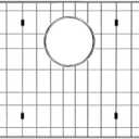 iPEGTOP Sink Protector Grid 28-3/8" x 14-3/16", Stainless Steel Sink Grids for Bottom of Kitchen Sinks Rear Drain Hole, Sink Grate with Hole Cover for Kitchen Sink Single Sink Bowl, One-Piece