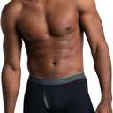 Fruit of the Loom Men's Coolzone Boxer Briefs, Moisture Wicking & Breathable (Black, XL)