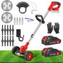 SakerPlus 24V Cordless Weed Wacker, Electric Grass Trimmer