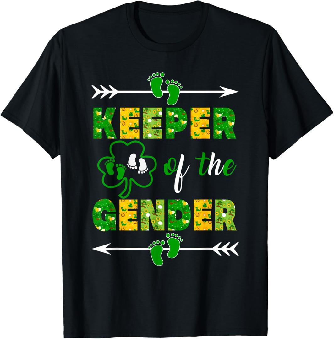 St Patrick's Day Party T-Shirt (Large, Black)