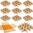 10 Set Moving Box Divider Kits, 13 x 13 x 3Inch Shipping Protective Cardboard Packing Dividers for Glassware Fruit Separation, Moving Kitchen Packing Supplies(Box Not Included)