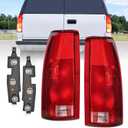 Nilight Taillight Assembly Compatible with 1988 1989 1990 1991 1992 1993 1994 1995 1996 1997 1998 1999 Chevy GMC C/K Suburban Blazer Tahoe Yukon 1999 2000 Silverado Sierra Cadillac Escalade Pair (Pair of Driver and Passenger Side)