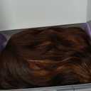 Bob Wavy Wigs for Women Reddish Caramel Brown Short Curly Hair Wig with Bangs Shoulder Length Style Synthetic Realistic Heat Resistant Wig for Everyday Hairstyle 16 Inch