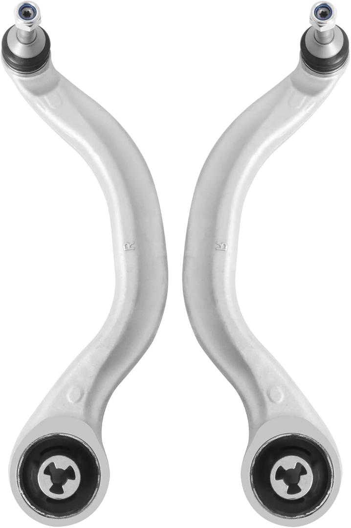 2PCS Front Lower Suspension Control Arm Kit with Ball Joints, Compatible with Tesla 3 2017-2023 Y 2020-2023, Replace # 104435400A 104435900A