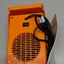 Portable Space Heater for Indoor Use,Desktop Heater with PTC 2s Fast Heating, 60 Adjustable Angle Design Small Electric Heater Lightweight for Personal, Office,Room,Orange (Medium)