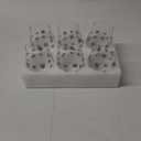 Maxcheck 6 Pcs Snowflake Winter Glass Set 18 oz Winter Stemless Glasses with Silver Snow Designs for Christmas Party Wedding Present Holiday Party Gift(Snowflake)