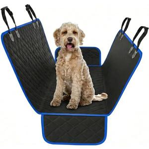 Active Pets Blue Standard Dog Car Hammock Back Seat Cover, Waterproof Backseat Cover Protector for Truck Bench Rear of Sedans or SUVs, Essential Pet Supplies Vacuum or Wipe Clean, Machine Washable