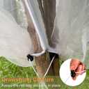 4 Pcs Fruit Tree Netting with Zipper & Drawstring, 4ft x 4ft Insect & Bird Netting for Garden Protection, Ultra-Fine Mesh Garden Netting Pest Barrier, Blueberry Bush Netting Cover