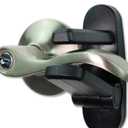 Door Lever Lock (4 Pack) Prevents Toddlers from Opening Doors. 3.25" L * 1.5" W * 4.5" H Easy One Hand Operation for Adults. Durable ABS with 3M Adhesive Backing. Simple Install (Black)