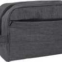 Travel Toiletry Bag - Durable Waterproof Material with Multi-Compartment Organization, Compact Size, Lightweight Portable Hanging Dopp Kit for Toiletries & Travel Accessories (black)