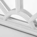 Pushglossy 22" x 10" Entry Door Glass Insert Half Round Top Exterior Door Window Inserts Replacement Kit for Home Improvement(5 Lite Low-e Glass,White)