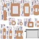 500 Pcs Flexible Fabric Adhesive Bandages Variety Pack 11 Styles Fingertip Bandages for First Aid and Wound Care, Protection Minor Cuts & Scrapes, Cushion Painful Wounds