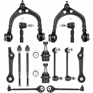 RWD Front Suspension Kit Upper Lower Control Arms Fit for Dodge Challenger Charger, Fit for Chrysler 300 2011-2017, 14 pcs with Ball Joints Sway Bars Tie Rods