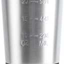 Valeska Shaker Bottle - 27oz Stainless Steel Protein Mixer, Wire Whisk Included, BPA Free, Leak Proof (Single Layer)