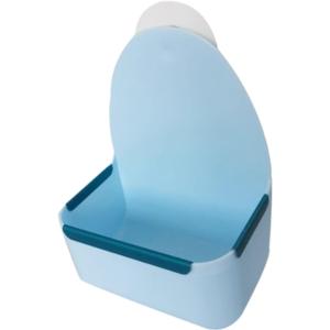 Guinea Pig Hay Feeder Food Basket Grass Frame Rack Feeding Bowl for Hamsters, Blue