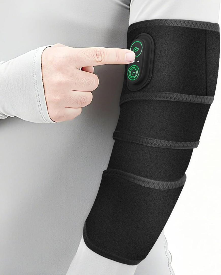 Cordless Arm Heating Pad, Elbow Heating Pad, Electric Heating Strap, Heating Pad Arm Wrap for Pain Relief, 5000mAh Rechargeable 3 Heats & Auto-Shutoff Timers