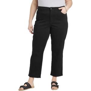 Universal Thread Women's High-Rise Slim Straight Jeans (6, Black)