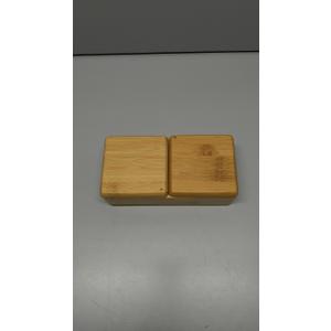 Wooden Box Organizer, Natural Bamboo