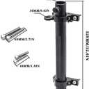 Antenna Flag Pole Tailgate Hinge Flagpole Holder Multi-Function Single Flag & Antenna Holder Compatible for Jeep Wangler JK JL 2007-2021 (Black)
