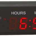 LED Countdown Clock Safety Event Timer with Remote and Buttons for 1.8'' 9 Digits