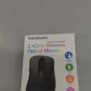 Memzuoix 2.4G Wireless Mouse, 1400 DPI Computer Mice With USB Receiver, Portable Wireless USB Battery Powered Cordless Mouse For Laptop, PC, Desktop, 5 Buttons (Matte Black)