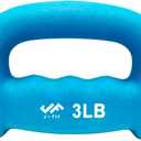 JFIT Neoprene D Grip Dumbbells - Single Weights 1LB-5LB - Premium Non-Slip, Hand Weights, Ergonomic Design