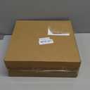 Wood Utensil Holder for Party, 6-Compartment Paper Plate Organizer with Handles, Wooden Silverware Caddy for Picnic, Camping, BBQ, Buffet, and Kitchen Countertop Organization, Black