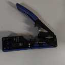 RJ45 Crimp Tool Pass Through,All-In-One Modular Ethernet Crimper for CAT7 CAT6A CAT6 CAT5E CAT5,Ethernet Crimping Tool Kit,Network Terminal Crimper Tool