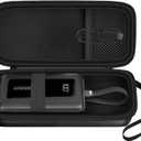 Boobowl Hard Travel Case Compatible with Anker Zolo Power Bank, 10,000mAh 20,000mAh 30W Portable Charger, Storage Bag for Anker Battery Pack with Accessories Mesh Pocket (Box Only)-Black