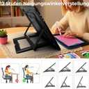 Zocelight Rechargeable A3 Light Board with Built-in Stand,Super Bright Magnetic Light Box for Tracing,Wireless Light Pad for Diamond Painting,Side Buttons,5000mAH Battery,LED Light Table for Drawing