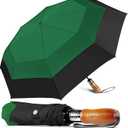 Lejorain Extra Large Folding Umbrella - Automatic Open Close Foldable Golf Umbrella Windproof Unbreakable Heavy Duty Durable for Men Women