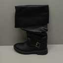 Knee High Boots for Women Slouchy Chunky Heel Long Boots Pointed Toe Comfort and Fashion Fall Winter Woman Boot. (6.5, Black Zpu 301)