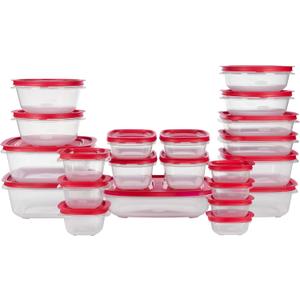 Rubbermaid EasyStore Containers, 44-Piece Set, Food Storage Containers with Lids